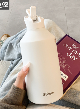 1000ml保温杯大容量水杯女新款2025高颜值不锈钢吸管水壶学生杯子