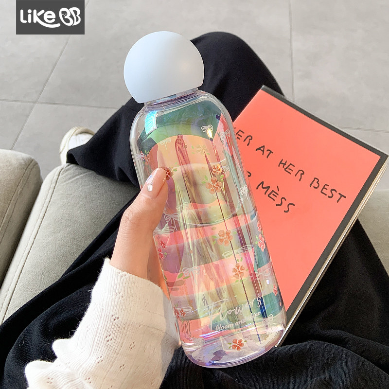 夏天水杯女生高颜值玻璃杯2025新款网红大人学生办公室杯子ins风,餐饮具,玻璃杯,淘宝优惠券,粉丝福利购,淘宝优惠卷