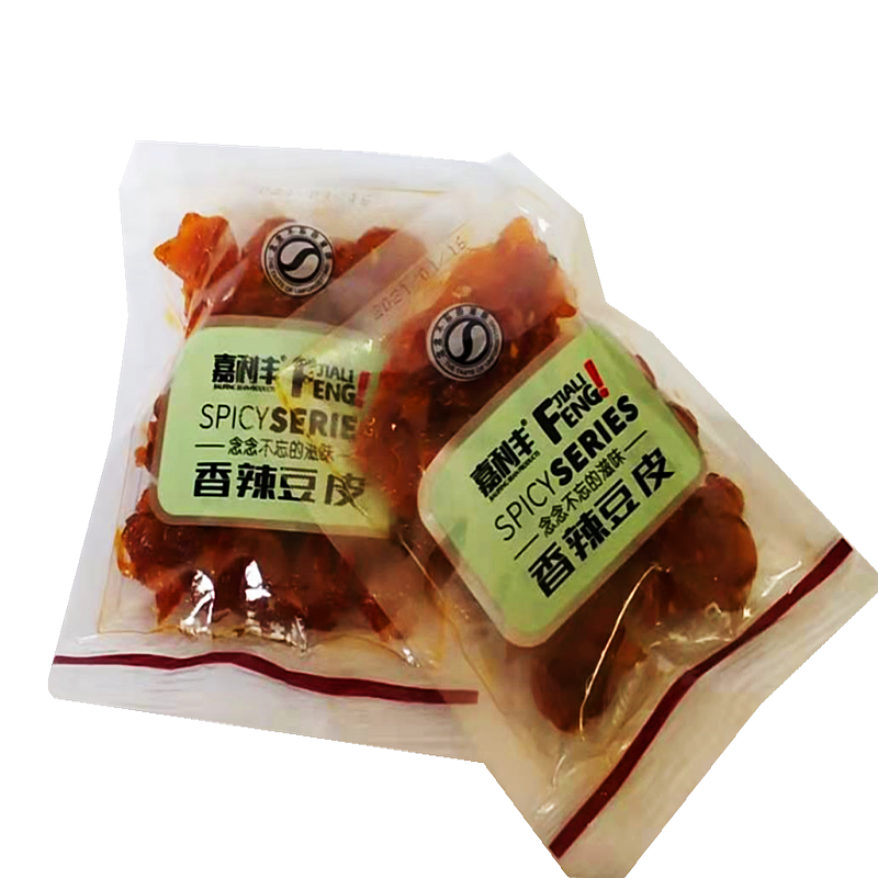 山东嘉利丰香辣豆皮网红零食老式小包装香辣豆皮儿时怀旧辣条