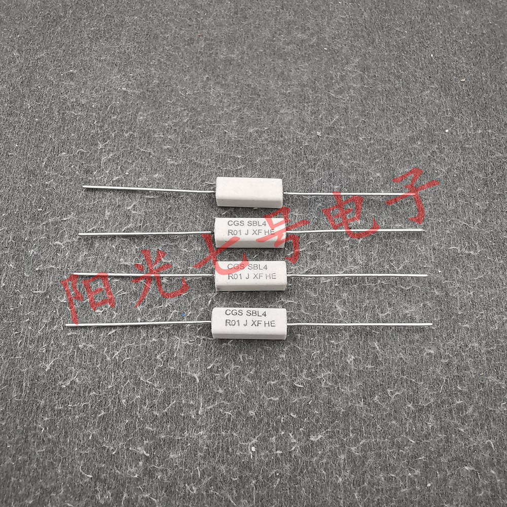 印度产 CGS SBL4 0.01R J 水泥陶瓷绕线电阻 0.01Ω 4W 5%
