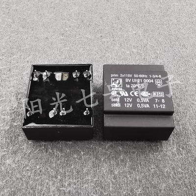 德国产 HAHN BV UI 21 0004 2x115V 转 2x12V 2x0.5VA 公鸡变压器
