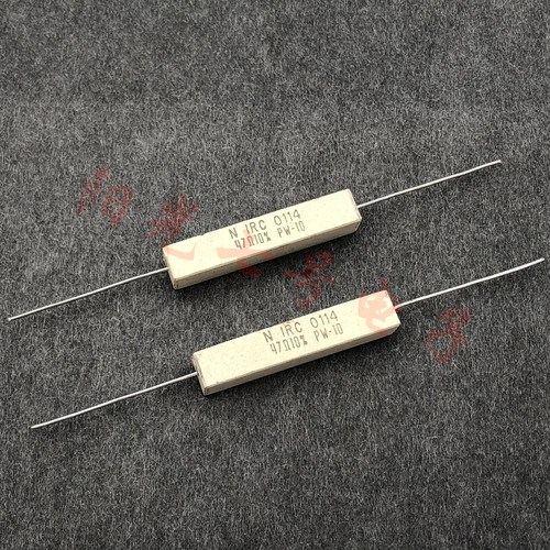 美国产 47R 10W IRC PW-10 47Ω 47欧 铜脚 线绕电阻器