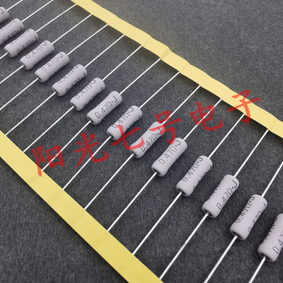 日本产 KOA MOS 0.47Ω J 3W  铜脚 金属氧化膜电阻 0.47R 5%