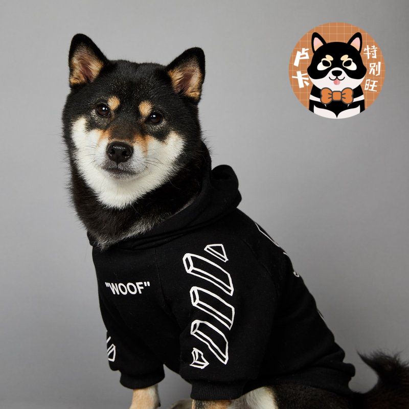 PAW DREAM雪纳瑞法斗宠物潮牌ins爆款WOOF卫衣加厚恶搞秋冬狗衣服