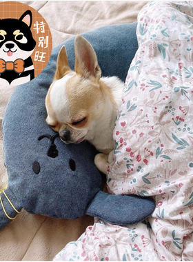 卢卡家 超可爱宠物深度睡眠抱枕枕头狗狗猫猫柔软棉布靠枕颈枕腰