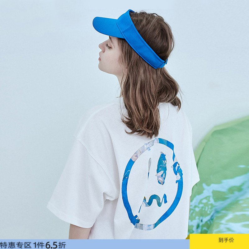 小恶魔鬼脸情侣潮牌油画印花短袖T恤男女BEASTER潮流设计感宽松潮