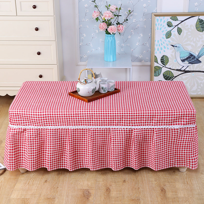 茶几罩套长方形全包款家用客厅餐桌布棉麻小清新防尘幼儿园桌布艺