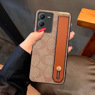 Icool适用s50手机壳s30pro复古风s20腕带支架vivoS19保护皮套s18手提S16PRO外壳挂脖S15挂绳女S17欧美s12硅胶