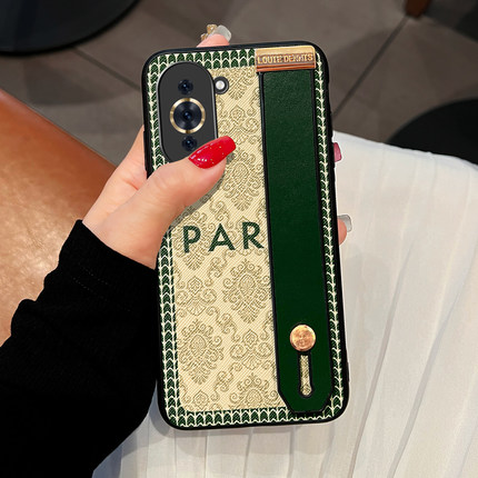 Icool适用华为nova15手机壳14ultra复古腕带13pro支架NOVA12PRO保护皮套11手提8外壳9SE丝巾10挂绳女6se欧美7