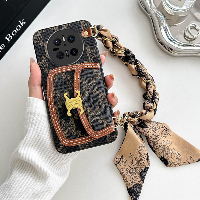 Icool适用华为mate70皮套斜挎链