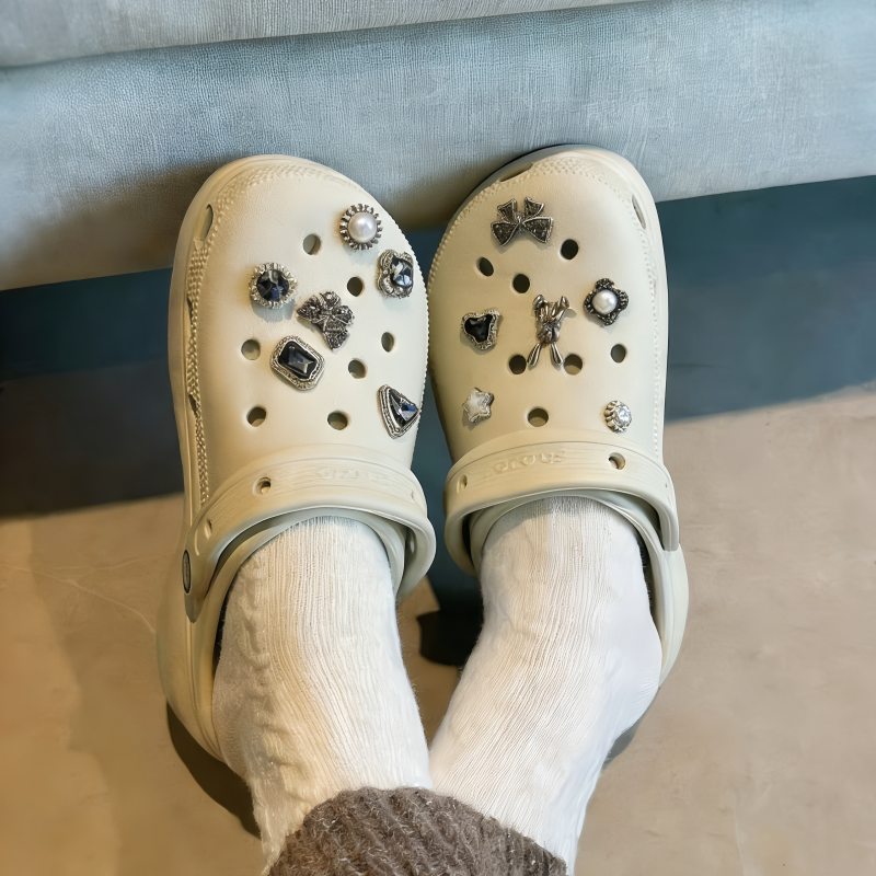 2026新款洞洞鞋花鞋配饰金属diy装饰配件适配crocs卡骆驰骨白女款,服饰配件/皮带/帽子/围巾,鞋扣,淘宝优惠券,粉丝福利购,淘宝优惠卷