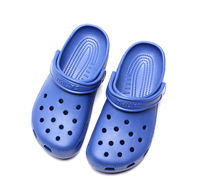 Men's and women's crocs, anti-slip extra-large size beach couple flip-flops, nurse pregnant women's garden shoes, summer breathable rain boots thumbnail 4