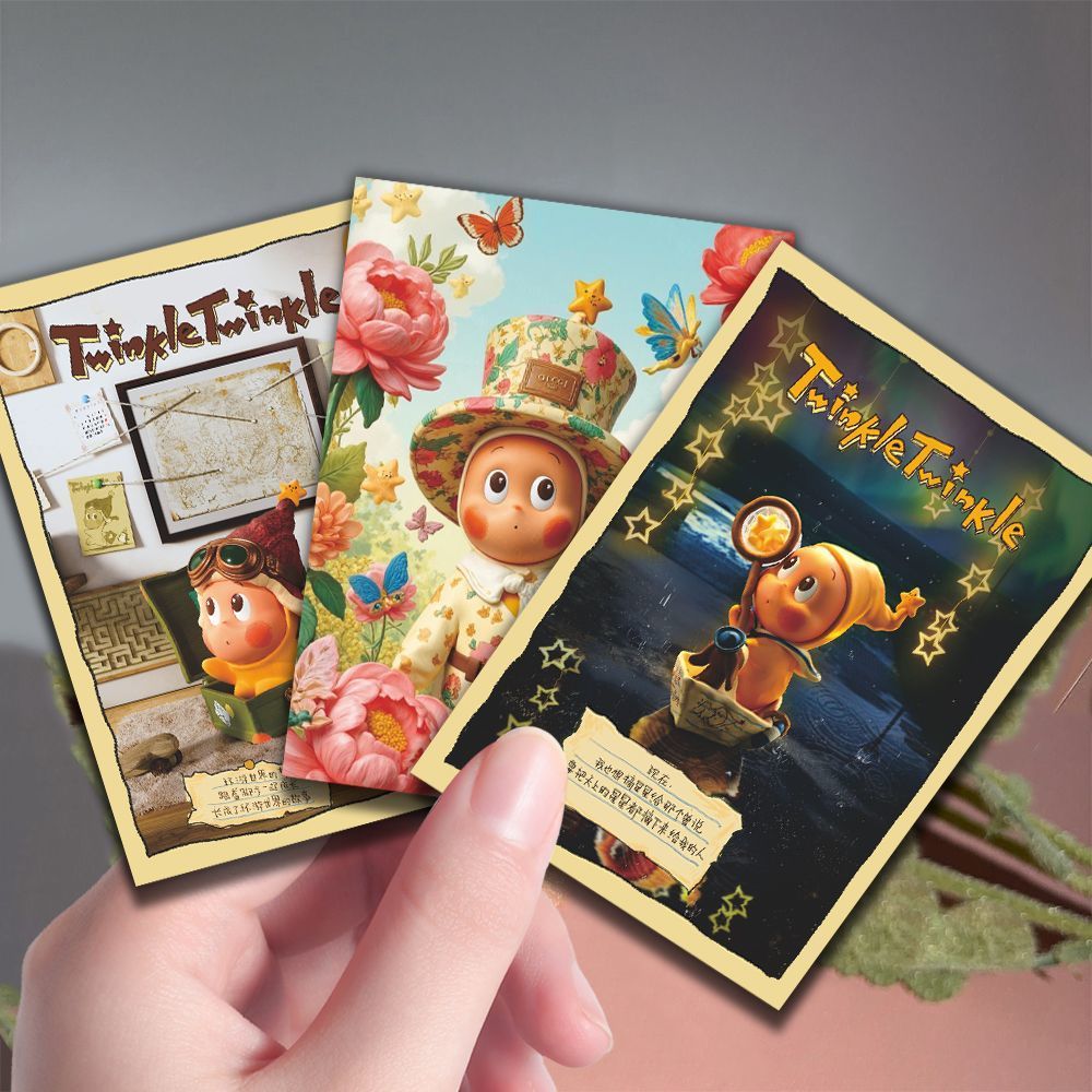 我们都是星星人24大张治愈卡通可爱小卡周边创意明信片