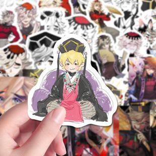 110张童磨Q版表情包贴纸鬼灭之刃二次元日漫上弦之贰手机壳贴画