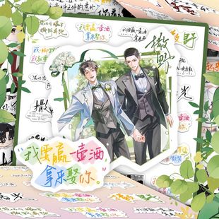 177张顾飞蒋丞贴纸撒野青春文案治愈语录手写文字分享装 饰贴画diy