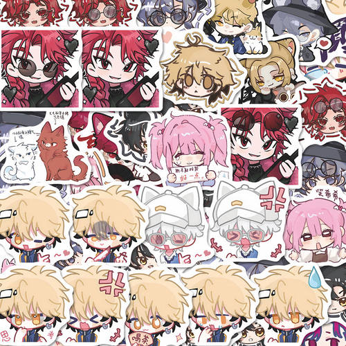 132张可爱风时光代理人表情包贴纸萌系静脉哥vein小表情贴画防水