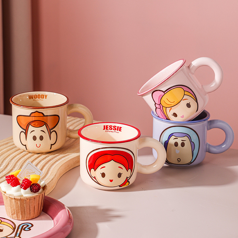 迪士尼星仔马克杯卡通牛奶杯伴手礼家用学生喝水杯批发