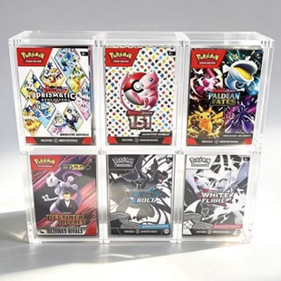 宝可梦 Booster Bundle Includes 6 packs  亚克力磁吸保护展示盒