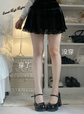 roji超薄白丝女菠萝袜女洛丽塔公主光腿神器日系印花jk瘦腿连裤袜