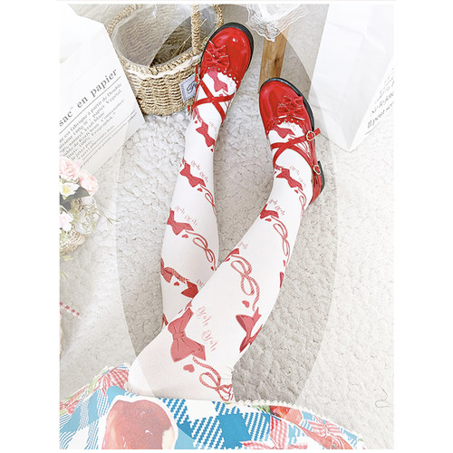 恋爱回旋袜子女中筒洛丽塔日系