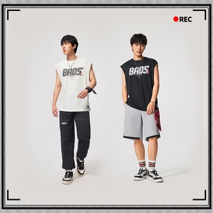 李宁反伍BADFIVE系列背心男士排湿速干宽松夏季新款休闲运动服男