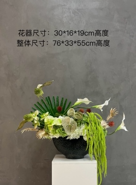 样板间售楼处酒店会所美容院餐厅餐桌吧台前台书桌展示台饰品花艺