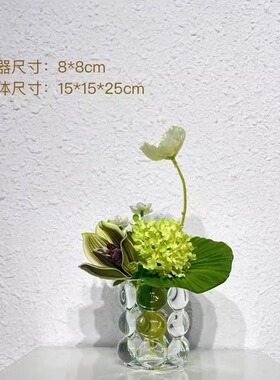 迦南样板房售楼处酒店洽谈桌卫生间床头柜小孩房家居饰品仿真花艺