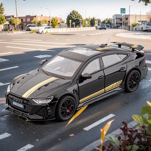 新款 32RS7跑车开门声光回力合金车模型男孩仿真玩具礼物