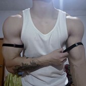 箍型男袖 男生臂环体育生1S男M衬衫 袖 环臂带绑带健身运动1.5CM臂环