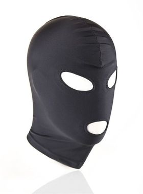 男生蒙面套头体育生1S0M黑色全包密封头套肌肉男高弹全裹眼罩面罩