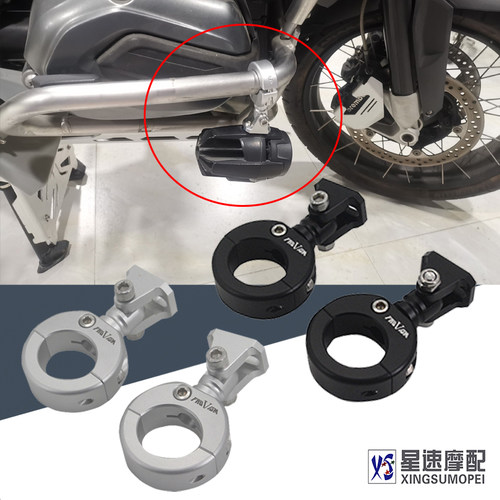 适用KTM390 DUKE ADV 加装保险杠保护杠防摔射灯雾灯辅助灯支架