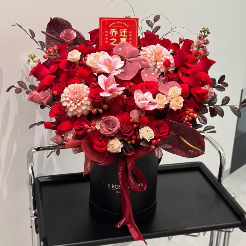 西安同城花店鲜花抱抱桶乔迁新居入伙礼物鲜花礼品