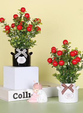 发财吉祥果仿真花摆件节日喜庆花