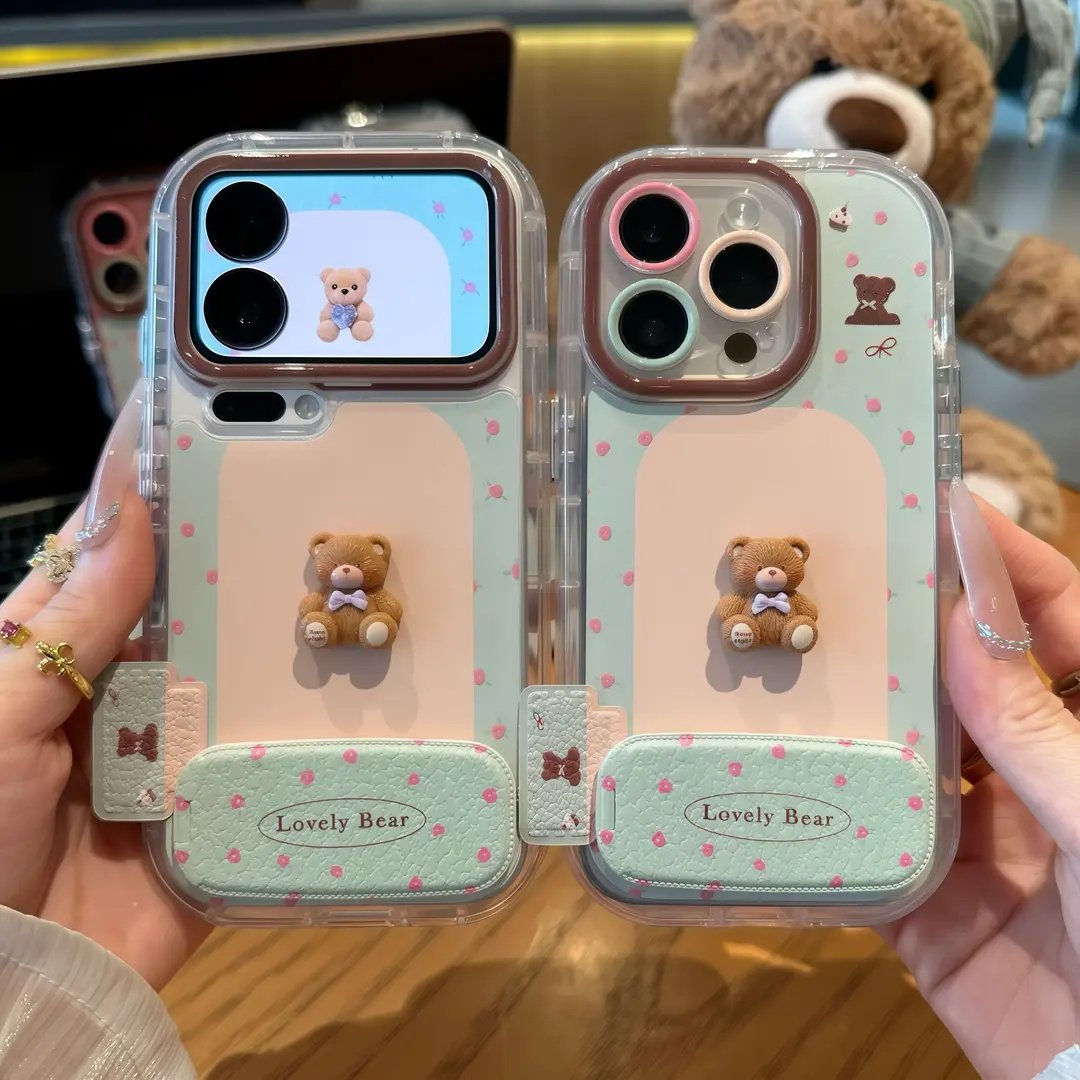 波点小熊标签适用于苹果17promax手机壳16/15/14华为NOVA15荣耀500可爱OPPORENO15创意VIVOS50小米17红米K90,3C数码配件,手机保护套/壳,淘宝优惠券,粉丝福利购,淘宝优惠卷