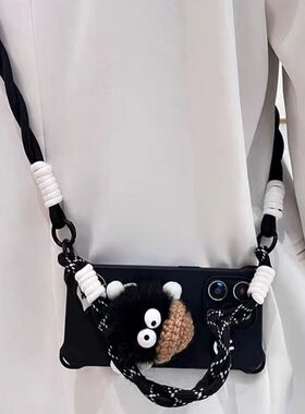 黑煤球适用苹果iPhone17promax手机壳vivoS30荣耀400新款OPPOReno14华为mate70pro少女心Pura80畅享80小米