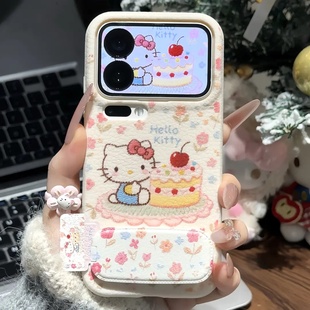 花花蛋糕猫适用于苹果17promax手机壳16/15/14华为NOVA14荣耀500可爱OPPORENO15/14pro卡通VIVOY500红米