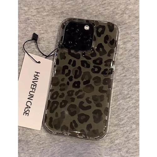 墨绿豹纹手机壳适用于多型号