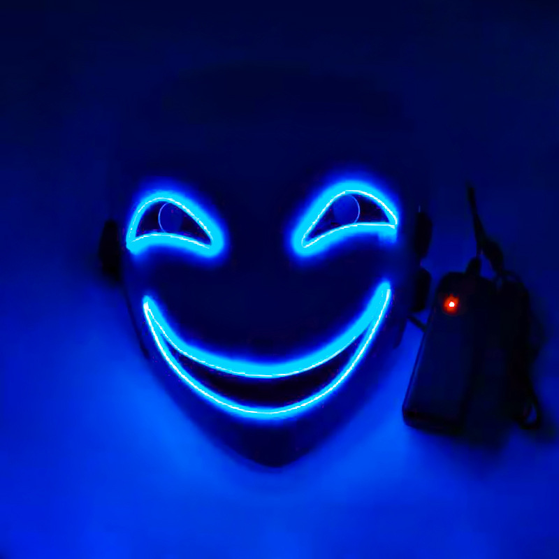 发光面具LED漆黑的子弹蛭子影胤面具装扮鬼脸发光黑之契约者