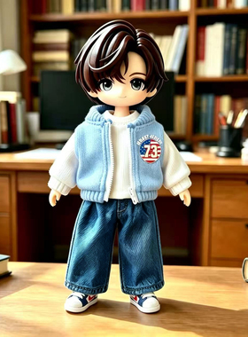 阿巳2.0娃衣阿巳3棒球服套装ob11修罗体衣服12分bjd裤子换装礼物