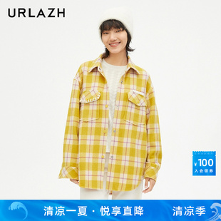 羊毛复古休闲大衣外套女LM3TC06 URLAZH有兰新款