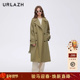 URLAZH有兰春季 风衣外套 休闲百搭宽松双排扣长款 新款 简约气质时尚