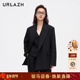 URLAZH有兰新款 外套女 简约气质休闲百搭通勤宽松西装 经典 黑色时尚