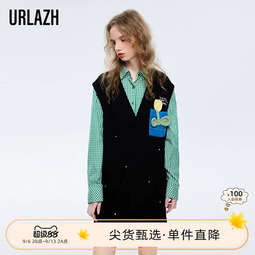 urlazh/有兰复古气质连衣裙