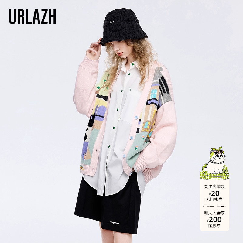 urlazh/有兰慵懒针织衫