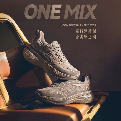 玩觅OneMix秋冬运动鞋皮面宽楦鞋