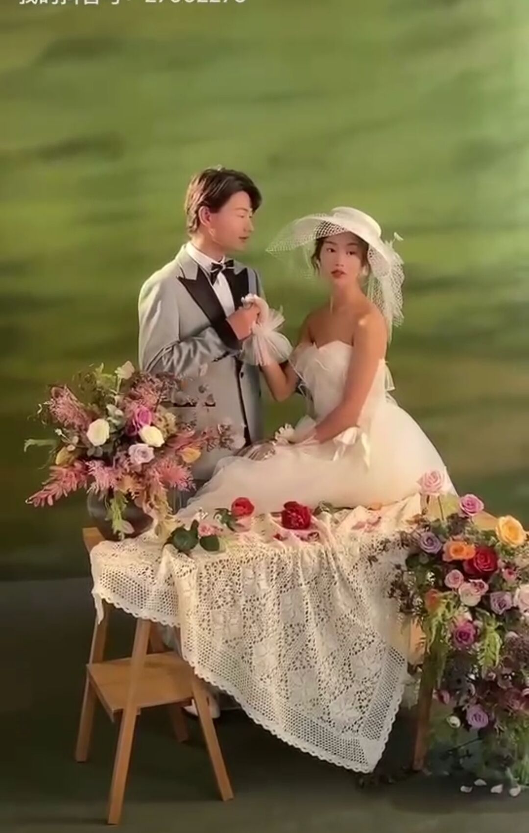 婚纱影楼人像油画写真加厚无缝