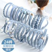 头绳小清新简约个性 扎头发橡皮筋发圈发绳马尾头饰品收纳高弹力