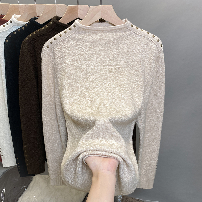 半高领毛衣女打底衫内搭厚上衣潮