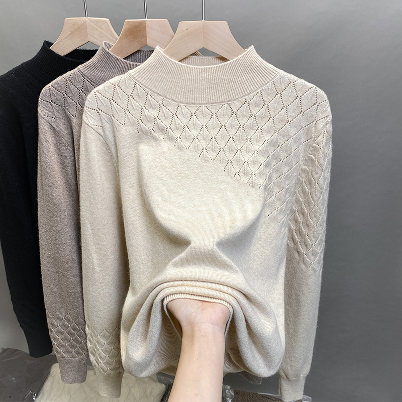 半高领毛衣女内搭上衣洋气打底衫