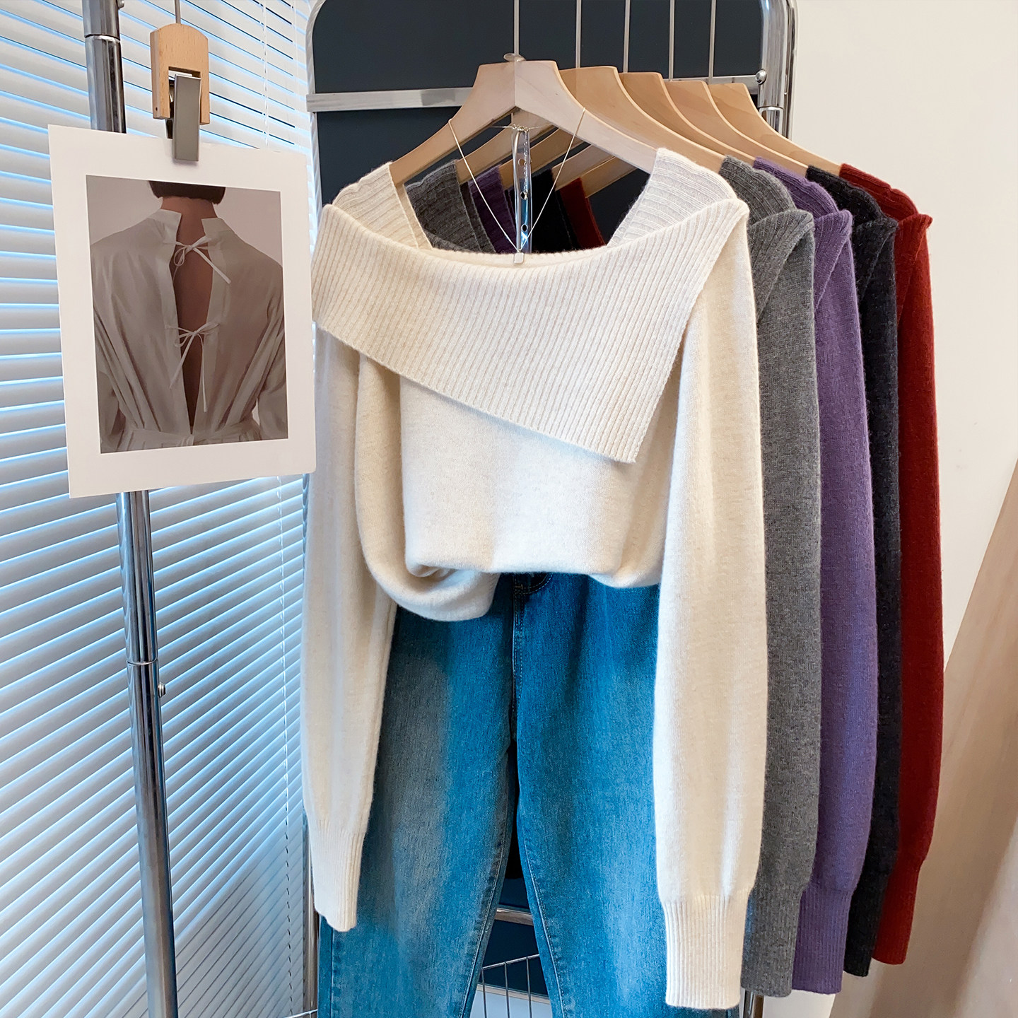 亮丝羊毛毛衣女套头2025秋冬新款宽松外穿针织衫内搭洋气打底衫潮